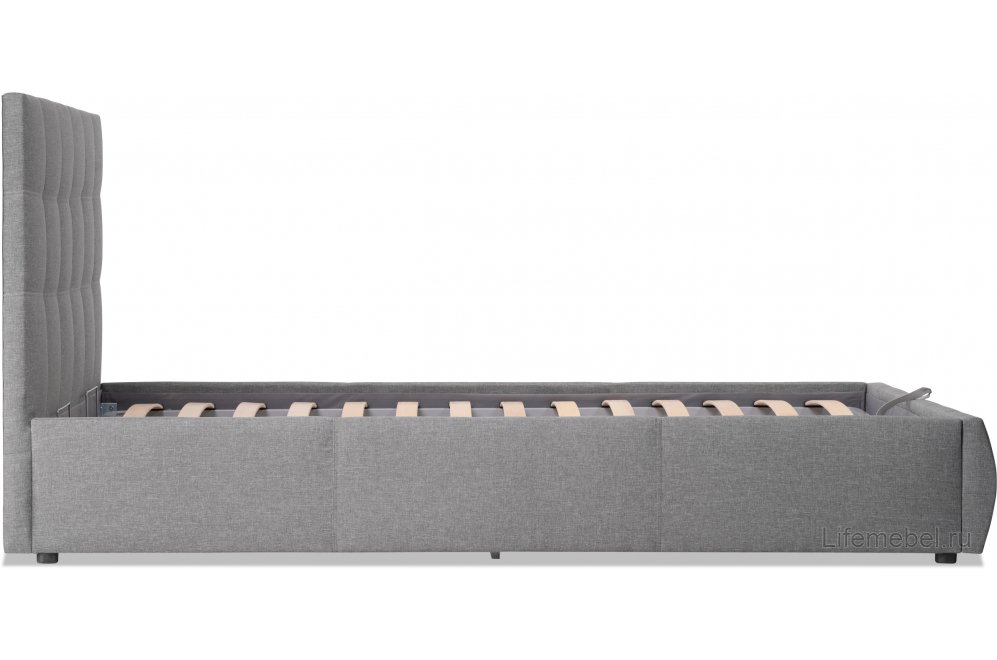 Полутораспальная кровать Афродита-2 120х200 рогожка серая