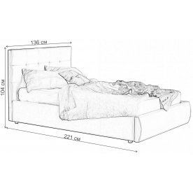 Полутораспальная кровать Selesta