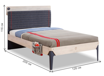 Полутораспальная кровать Line Trio