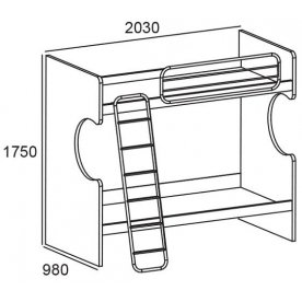 Двухъярусная кровать D8304