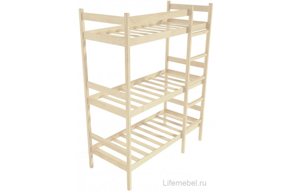 Трехъярусная кровать Линда 80х190