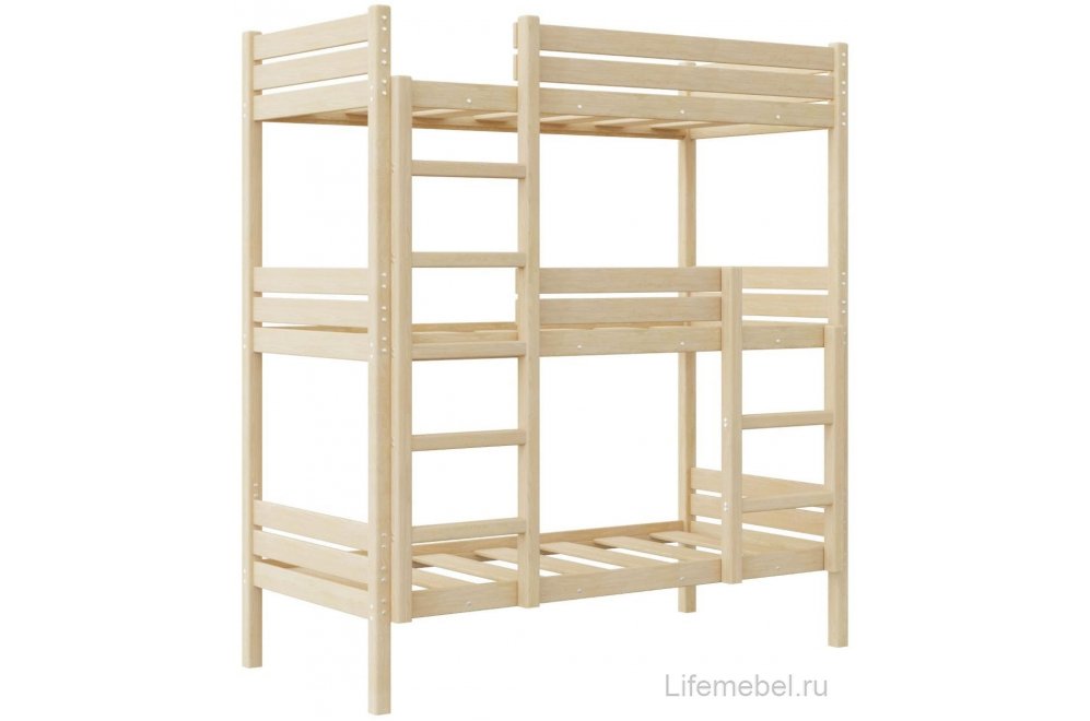 Трехъярусная кровать Офелия 70х160