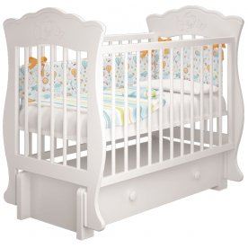 Кроватка Елена 3 с маятником и ящиком