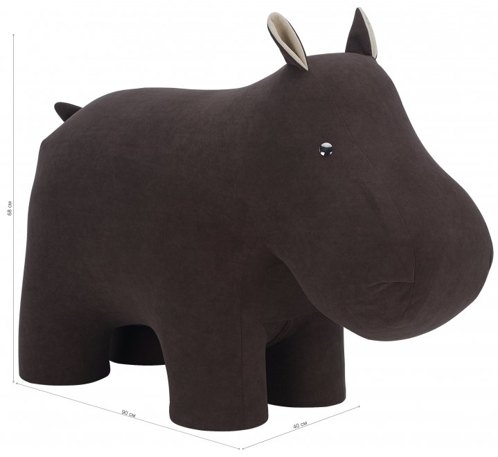 Пуф Leset Hippo ткань omega 22 / omega 02
