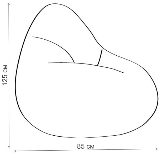 Пуф-мешок Деним XL