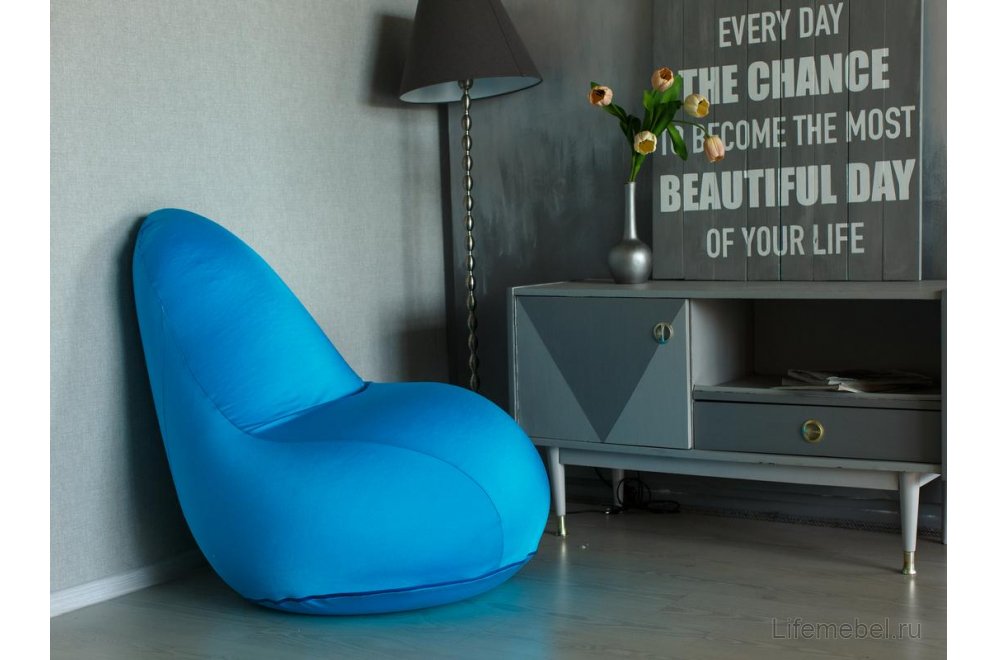 Пуф-мешок Flexy голубой