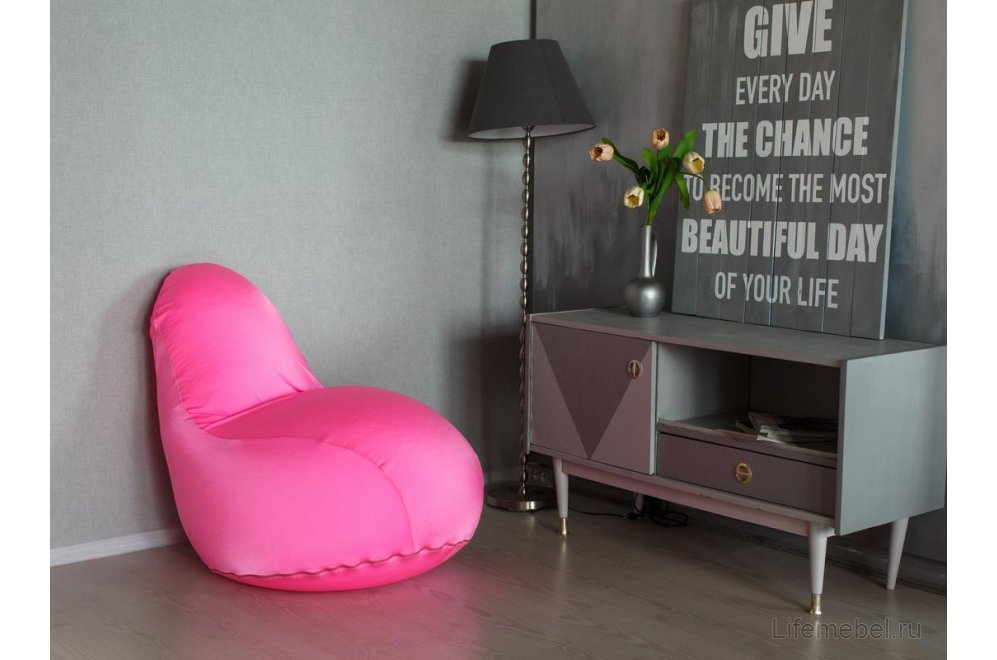 Пуф-мешок Flexy розовый