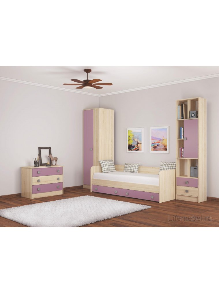 Шкаф Колибри дуб сонома / виола