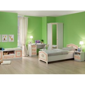 Шкаф угловой малый Алиса с зеркалом