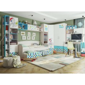 Стеллаж Джимми с ящиками и дверкой