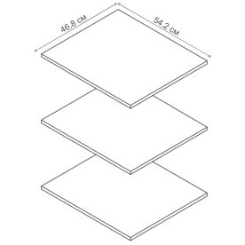 Комплект полок Оливия