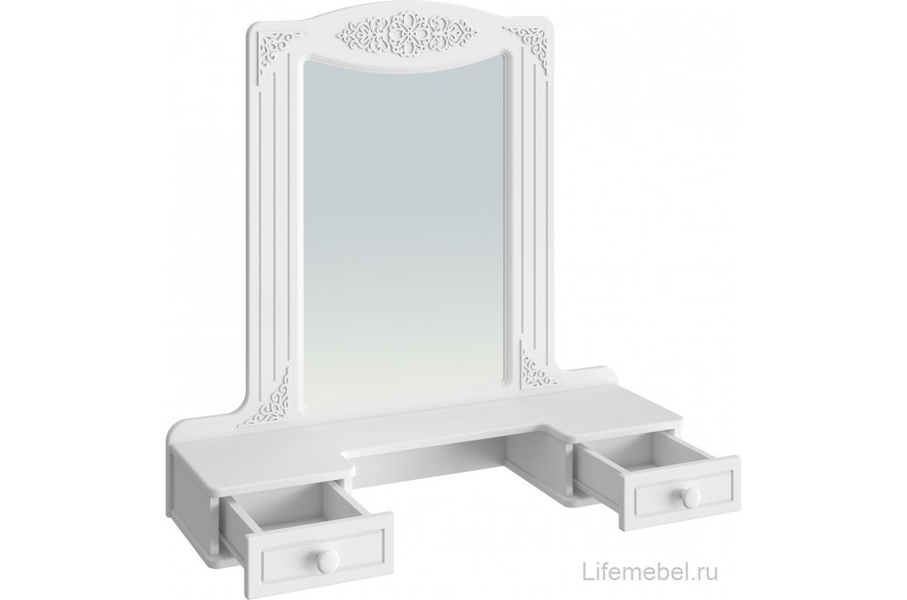 Надстройка для стола Ассоль АС-38 белое дерево