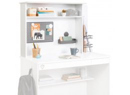 Надстройка к письменному столу White M белая