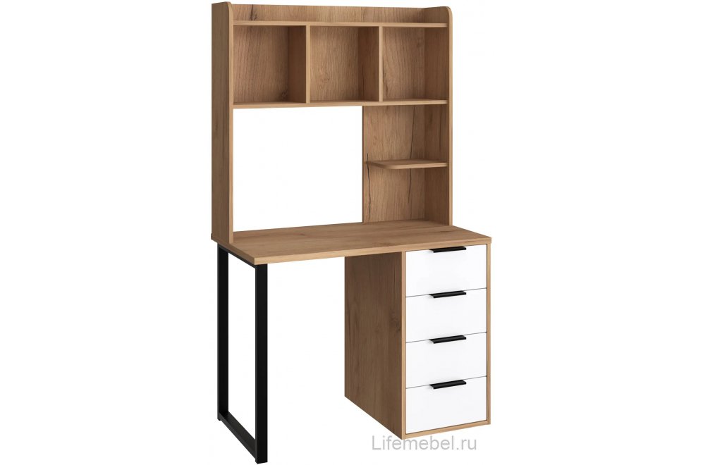 Надстройка для стола П-100 дуб крафт золотой