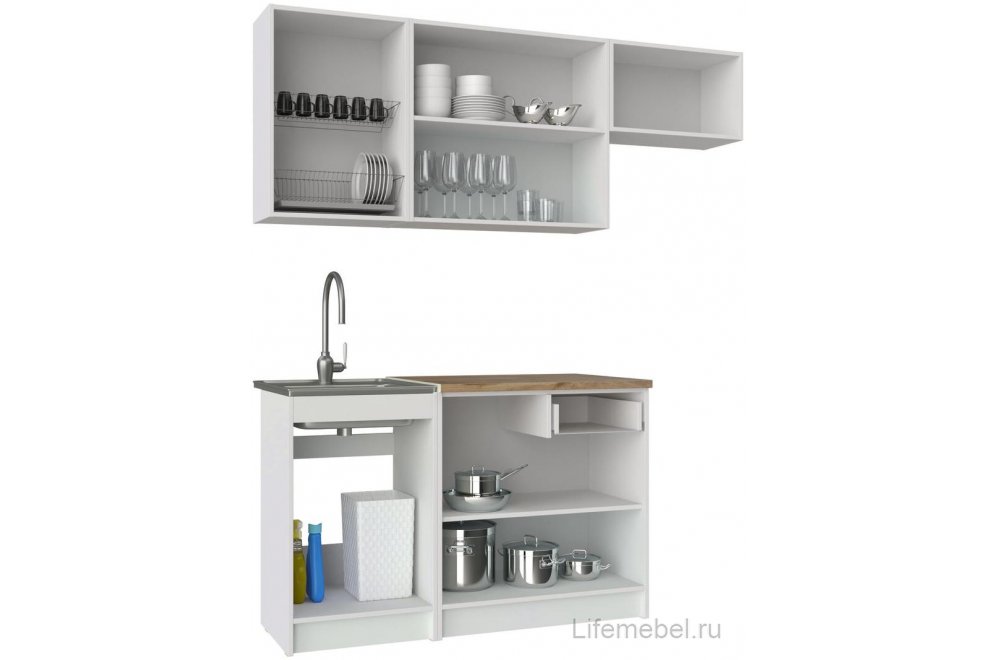 Кухонный гарнитур Реура / Васаби графит / дуб вотан кух. гарнитур 1,9L  76144499