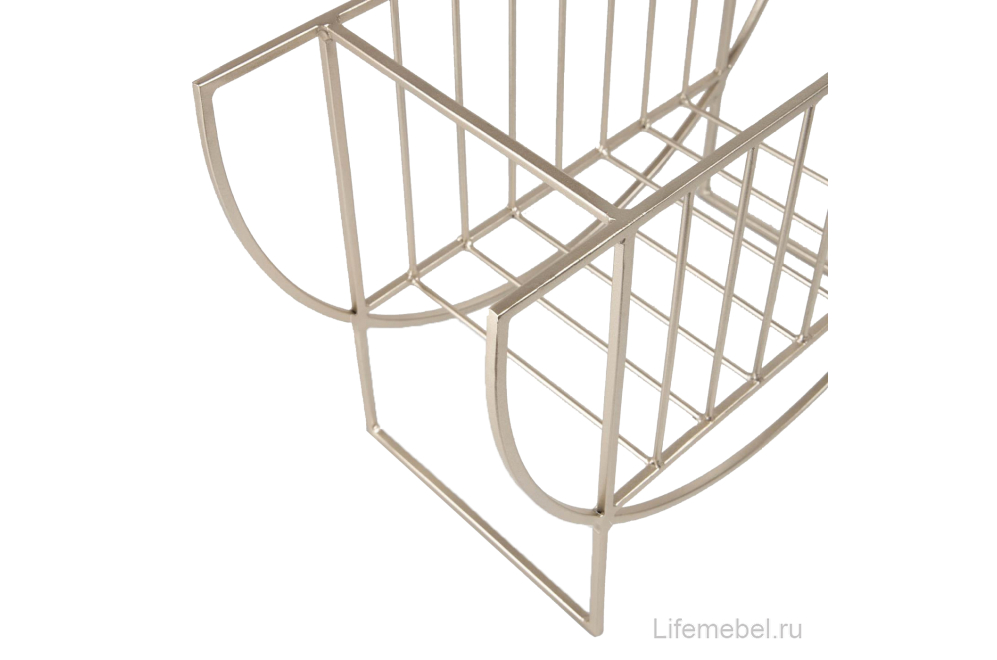 Газетница Aubrey серебристая