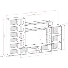 Готовая гостиная Модерн ТБ-400
