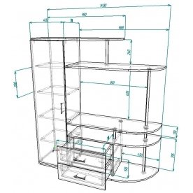 Готовая гостиная Мебелеф-7