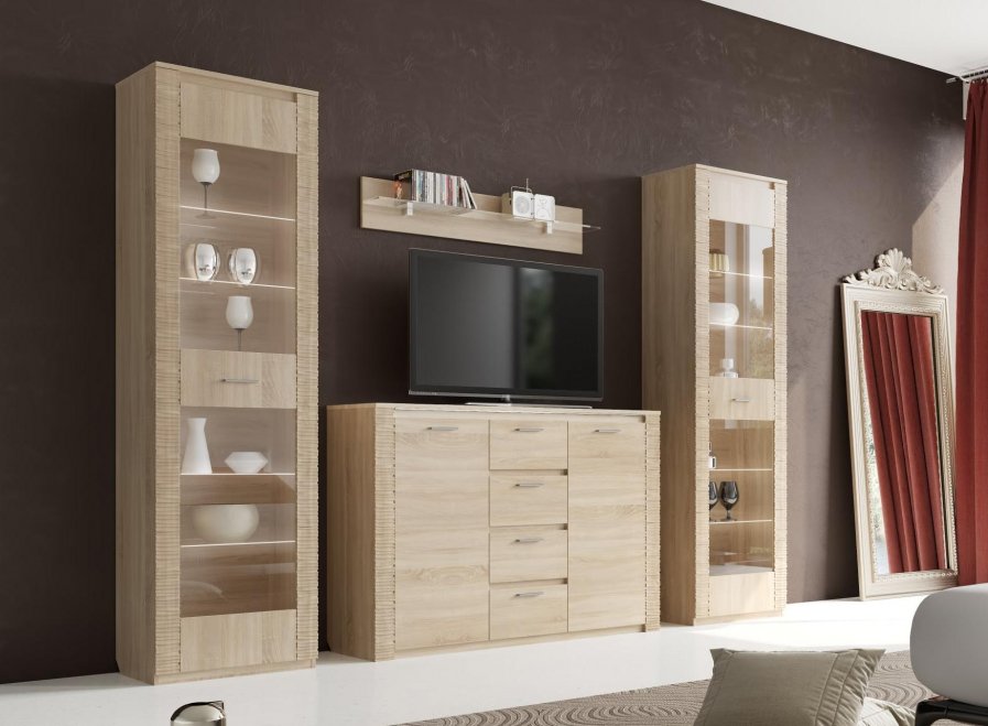 Модульная гостиная Элана комплектация 7