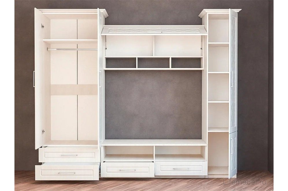 Готовая гостиная Аллегро 9 прованс бодега / сандал белый