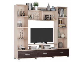 Готовая гостиная Бхих-8 дуб молочный / венге