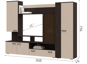 Готовая гостиная Гомес