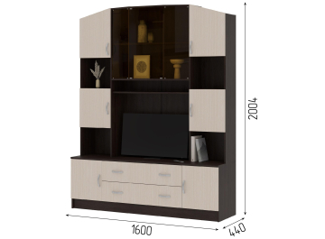 Готовая гостиная Кармен ТВ 301
