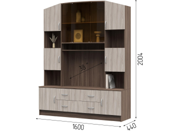 Готовая гостиная Кармен ТВ 301