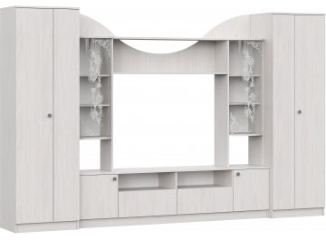 Готовая гостиная МГС 8 ясень анкор светлый