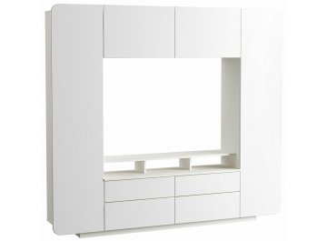 Готовая гостиная Румба белый / белый глянец