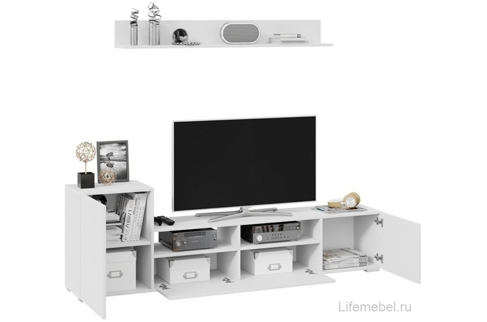 Готовая гостиная Сильвия белый ясень