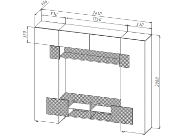 Готовая гостиная Ривьера НМ
