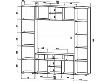 Готовая гостиная Тунис-2