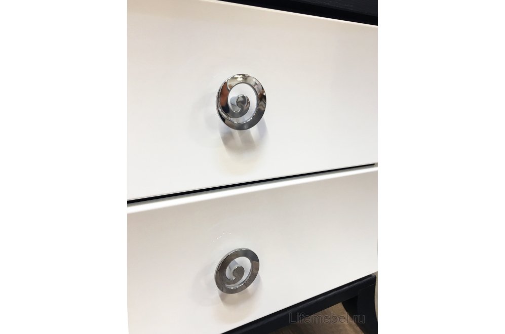 Модульная гостиная Камилла (комплектация 1) белый глянец / черный