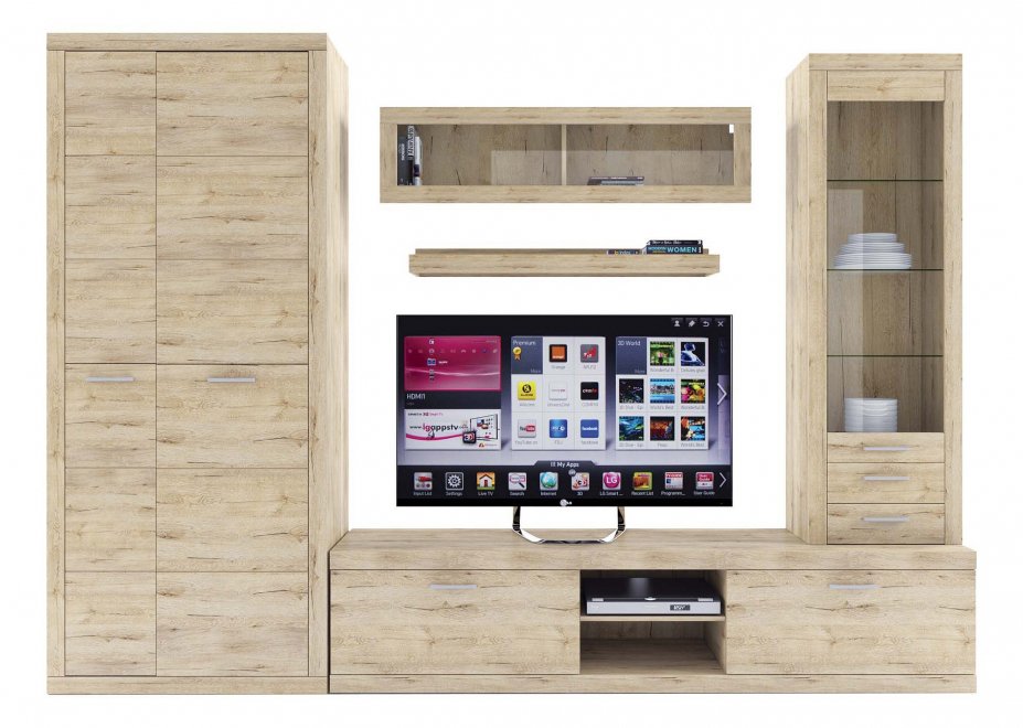 Гостиная Оскар комплектация 4 дуб санремо