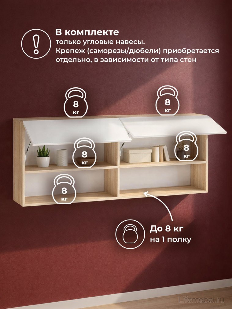 Модульная гостиная Алетра дуб крафт серый / глянец белый комплектация 2