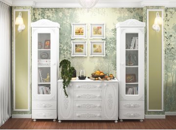 Модульная гостиная Ассоль комплектация 6