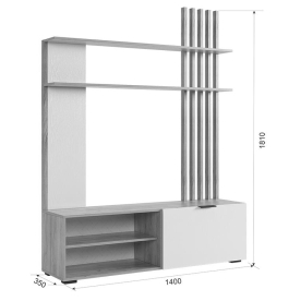 Модульная гостиная Бери К3 комплектация 3