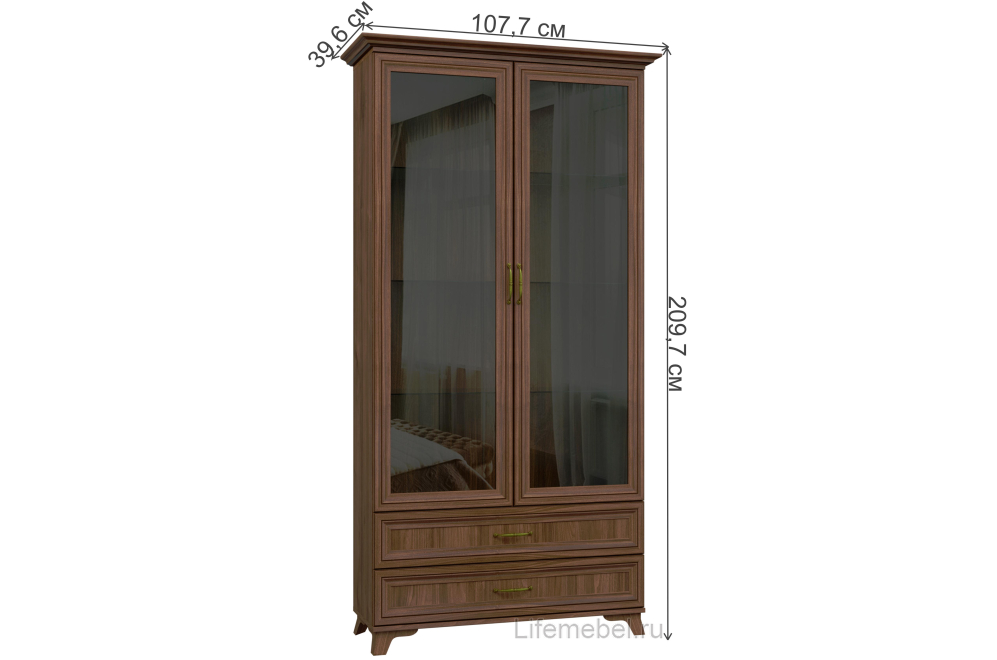 Модульная гостиная Мирелла орех селект комплектация 5