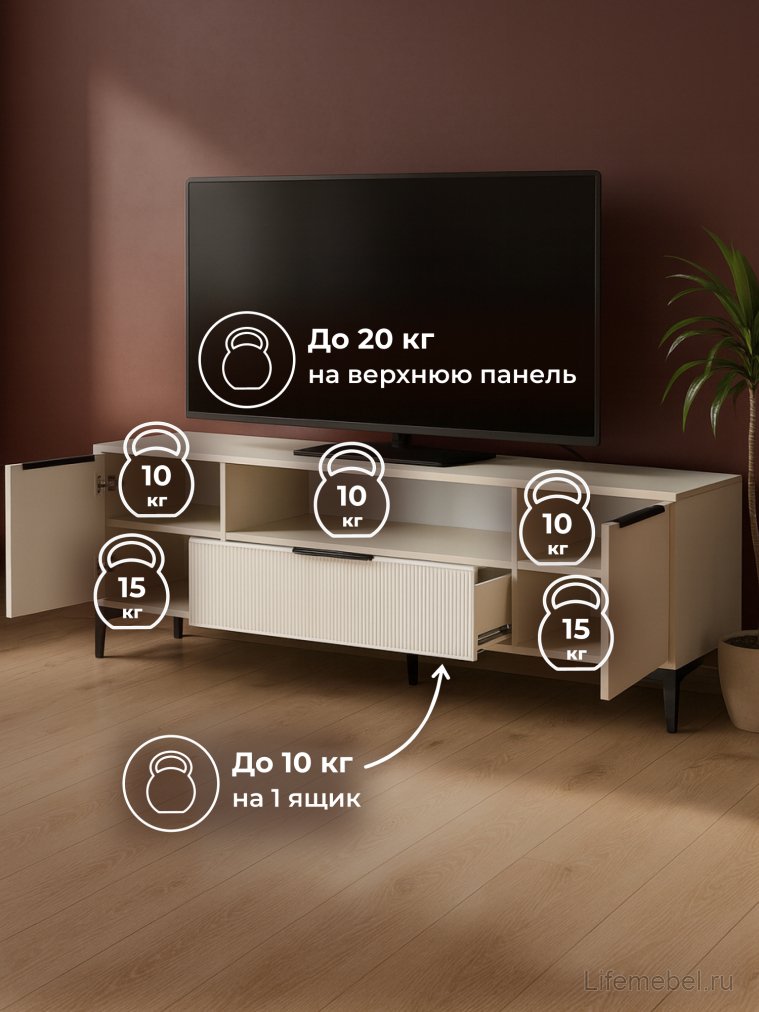 Модульная гостиная Иадама кашемир / кашемир комплектация 2