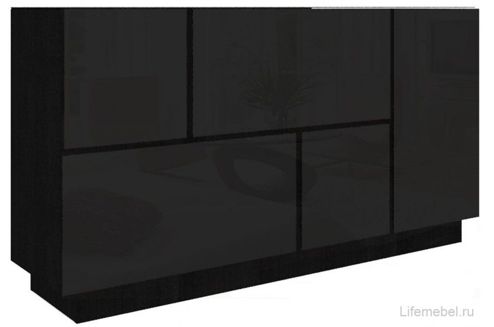 Модульная гостиная MD Color черный / черный комплектация 5