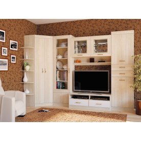 Модульная гостиная Ника (комплектация 2) дуб сонома / белый