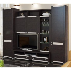 Стенка для гостиной Фиджи (комплектация 35) венге цаво