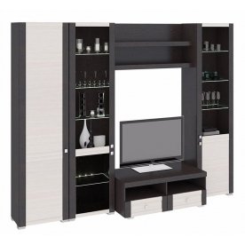 Стенка для гостиной Фиджи (комплектация 39) венге цаво / дуб белфорт