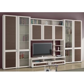 Стенка для гостиной Фиджи (комплектация 5) дуб белфорт / каналы дуба