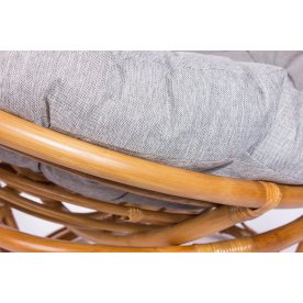 Кресло для отдыха Papasan Chair с подушкой золотой мед