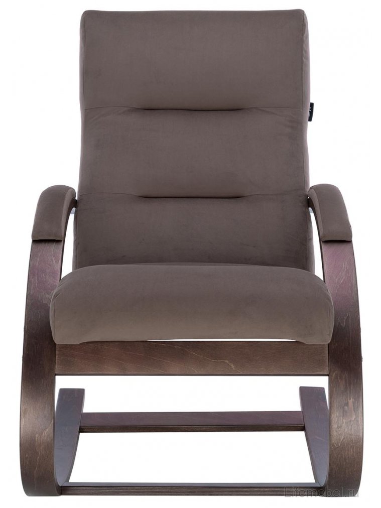 Кресло-качалка Leset Милано орех / V23 молочный шоколад