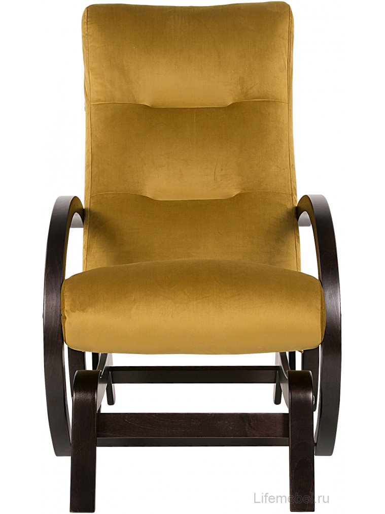 Кресло-качалка Мэтисон охра / черный