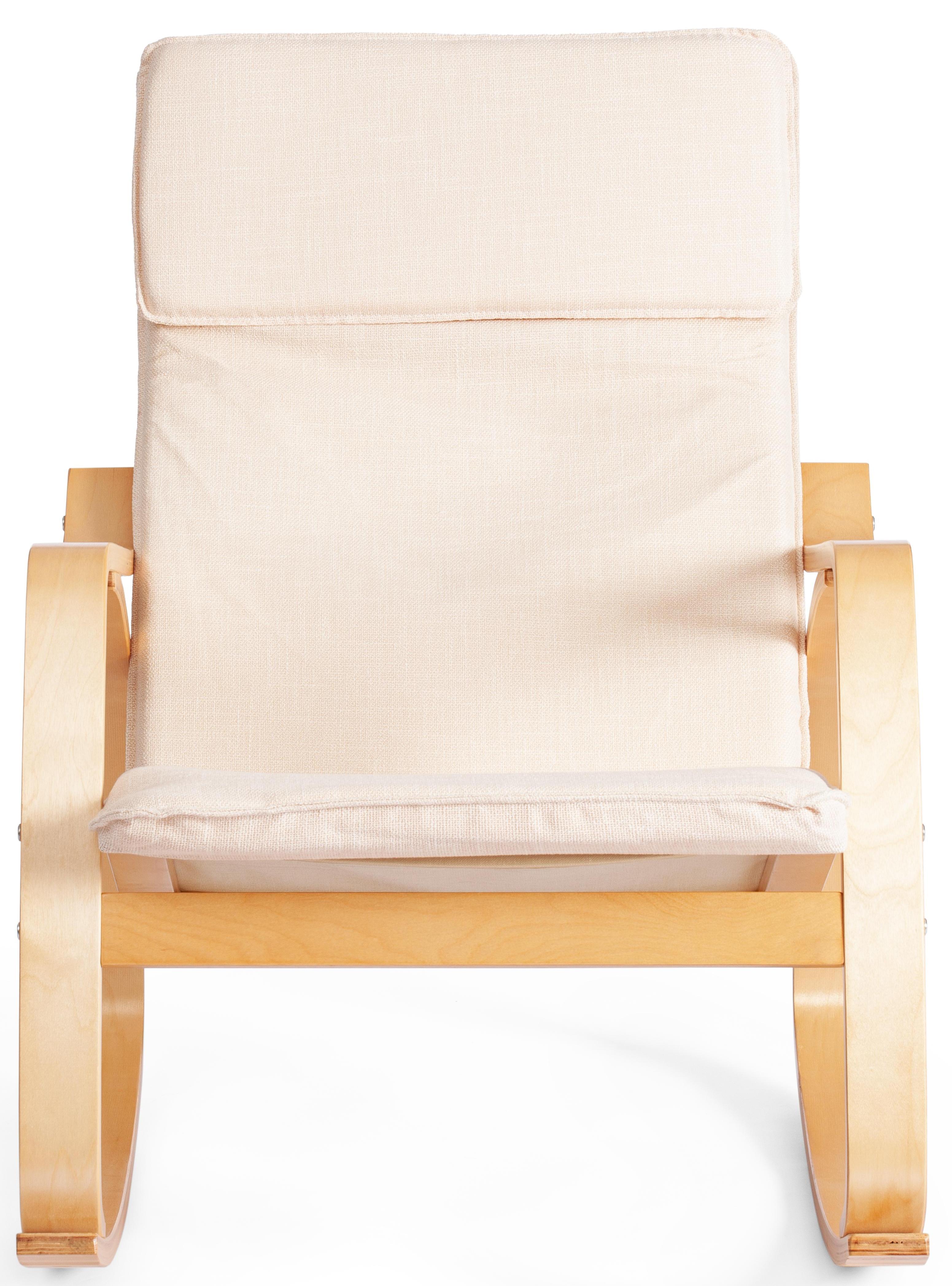 Кресло-качалка mod. AX3005 бежевое / дуб