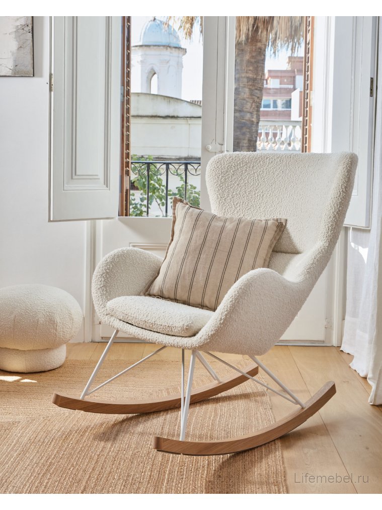 Кресло-качалка Vania белое